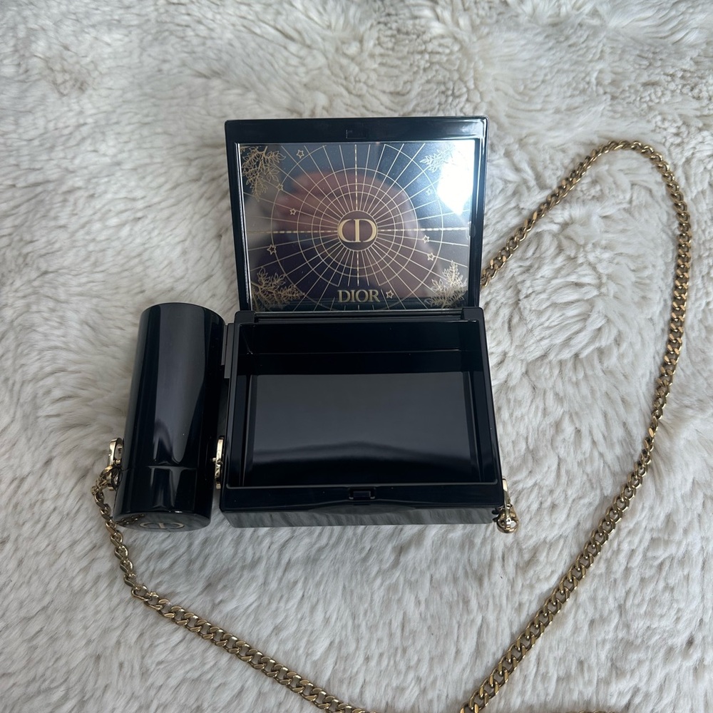 Dior Lipstick Case with Gold Chain